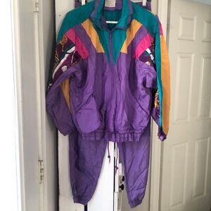 Vintage 1994 west connection nylon jogging set